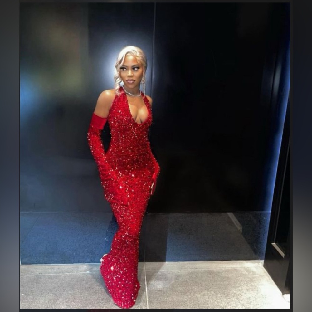 Brand new never worn dress comes with gloves